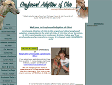 Tablet Screenshot of greyhoundadoptionofoh.org